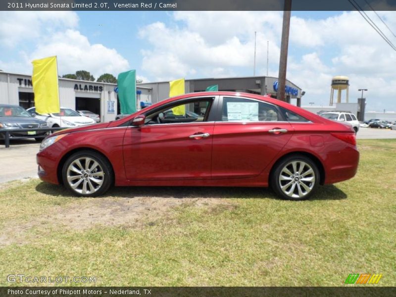 Venetian Red / Camel 2011 Hyundai Sonata Limited 2.0T