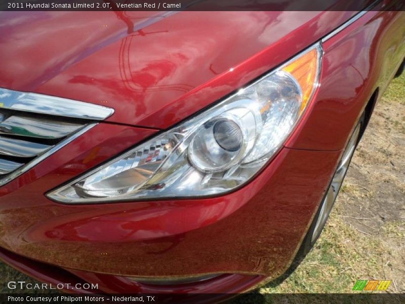Venetian Red / Camel 2011 Hyundai Sonata Limited 2.0T