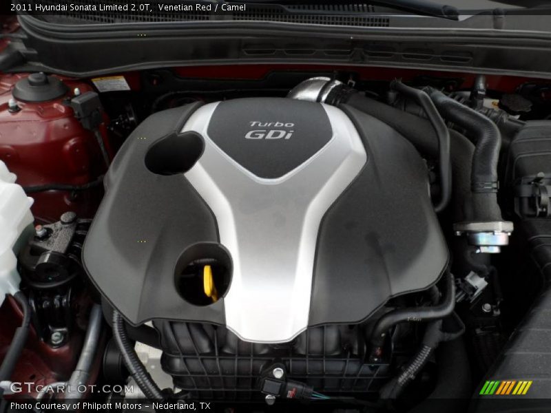  2011 Sonata Limited 2.0T Engine - 2.0 Liter GDI Turbocharged DOHC 16-Valve CVVT 4 Cylinder
