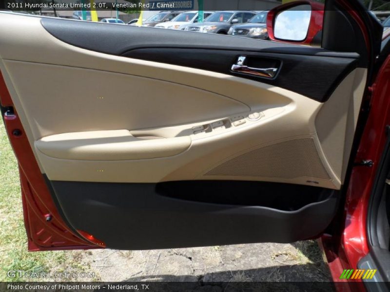 Venetian Red / Camel 2011 Hyundai Sonata Limited 2.0T