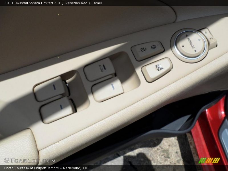 Venetian Red / Camel 2011 Hyundai Sonata Limited 2.0T