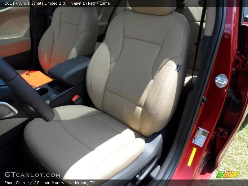  2011 Sonata Limited 2.0T Camel Interior