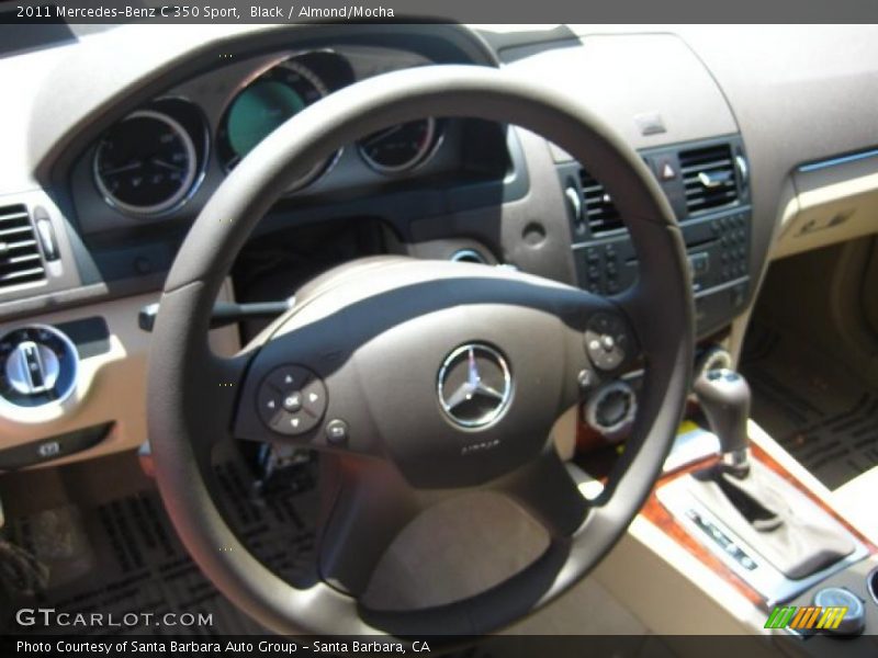 Black / Almond/Mocha 2011 Mercedes-Benz C 350 Sport