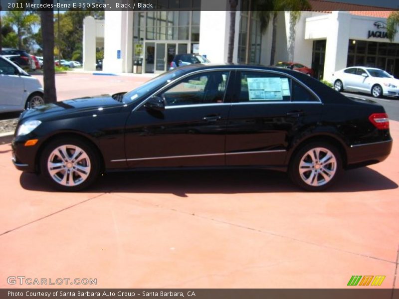 Black / Black 2011 Mercedes-Benz E 350 Sedan