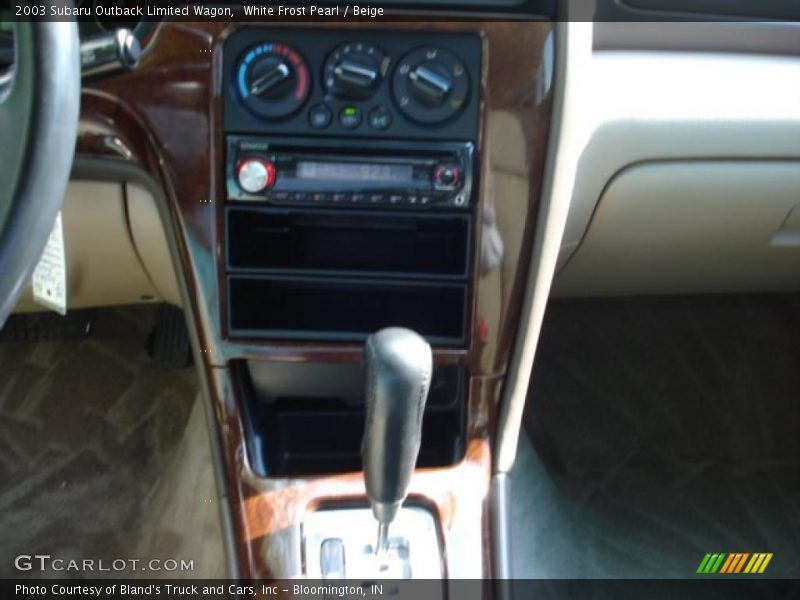 White Frost Pearl / Beige 2003 Subaru Outback Limited Wagon