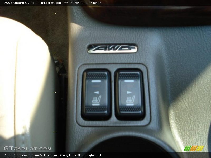 White Frost Pearl / Beige 2003 Subaru Outback Limited Wagon