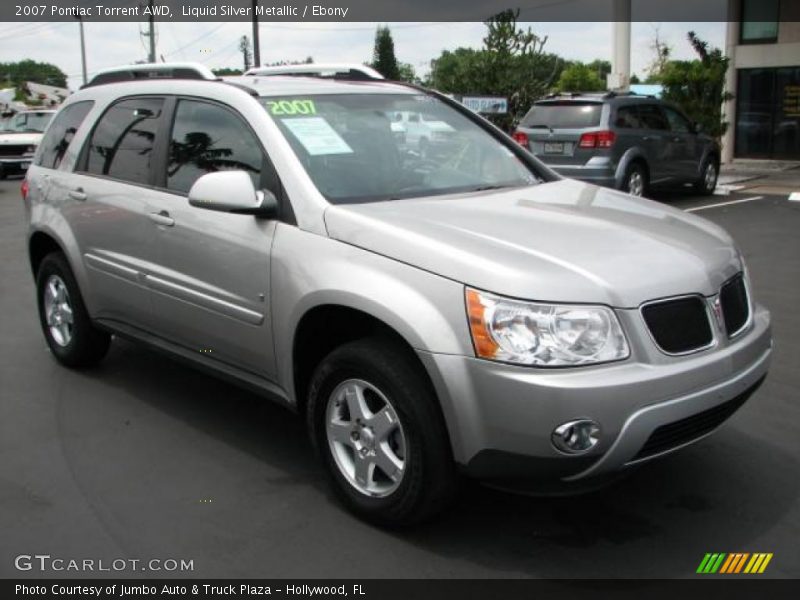 Liquid Silver Metallic / Ebony 2007 Pontiac Torrent AWD