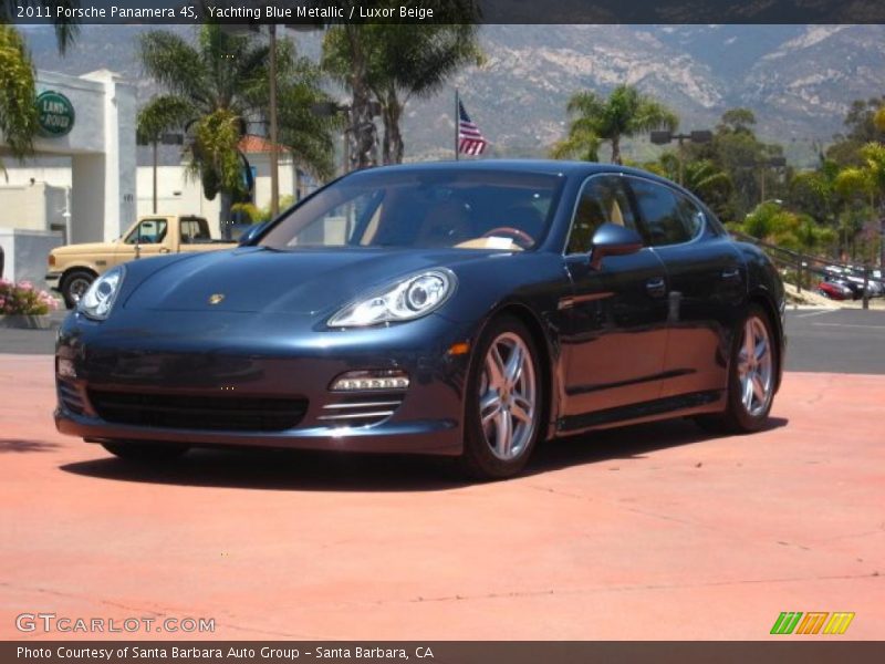 Yachting Blue Metallic / Luxor Beige 2011 Porsche Panamera 4S