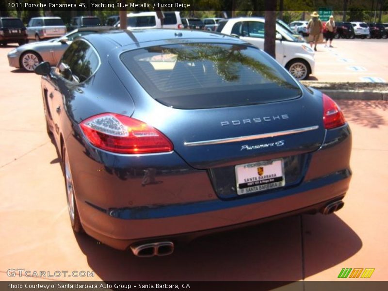 Yachting Blue Metallic / Luxor Beige 2011 Porsche Panamera 4S