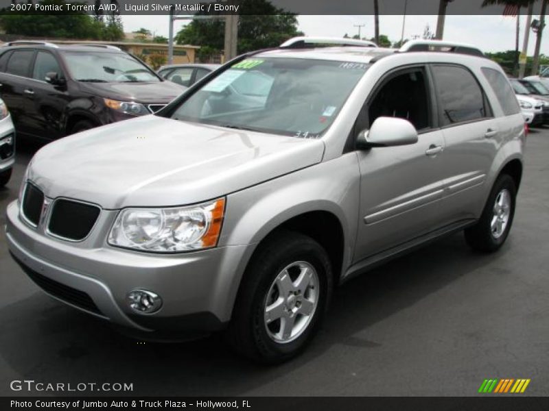 Liquid Silver Metallic / Ebony 2007 Pontiac Torrent AWD