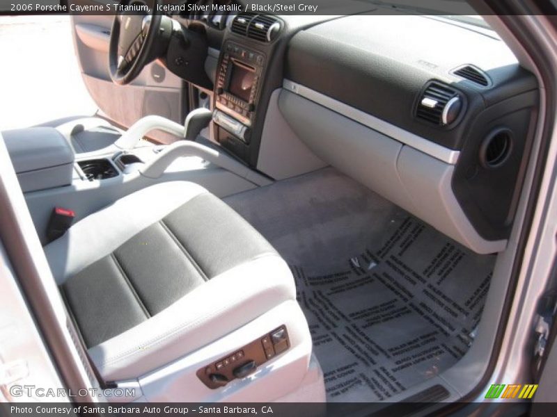 Iceland Silver Metallic / Black/Steel Grey 2006 Porsche Cayenne S Titanium