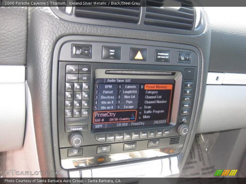 Controls of 2006 Cayenne S Titanium