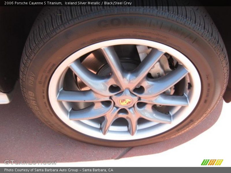 Iceland Silver Metallic / Black/Steel Grey 2006 Porsche Cayenne S Titanium