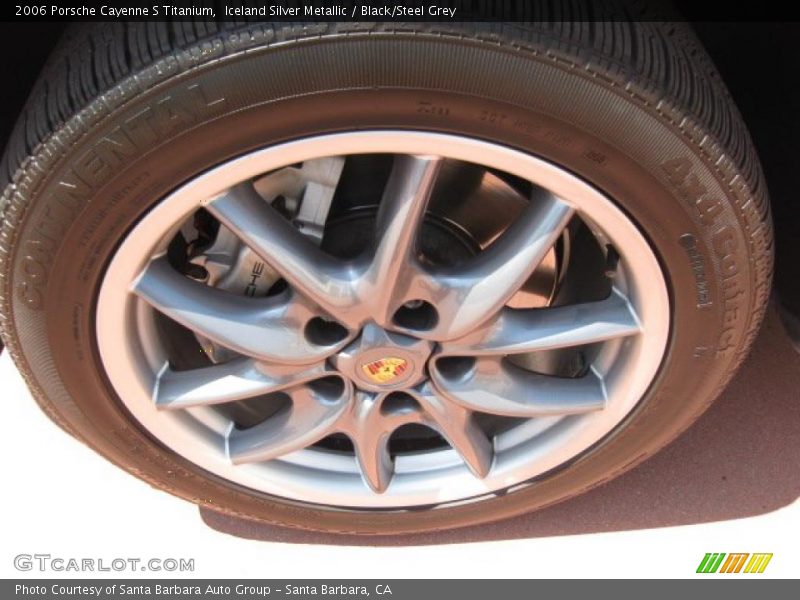 Iceland Silver Metallic / Black/Steel Grey 2006 Porsche Cayenne S Titanium