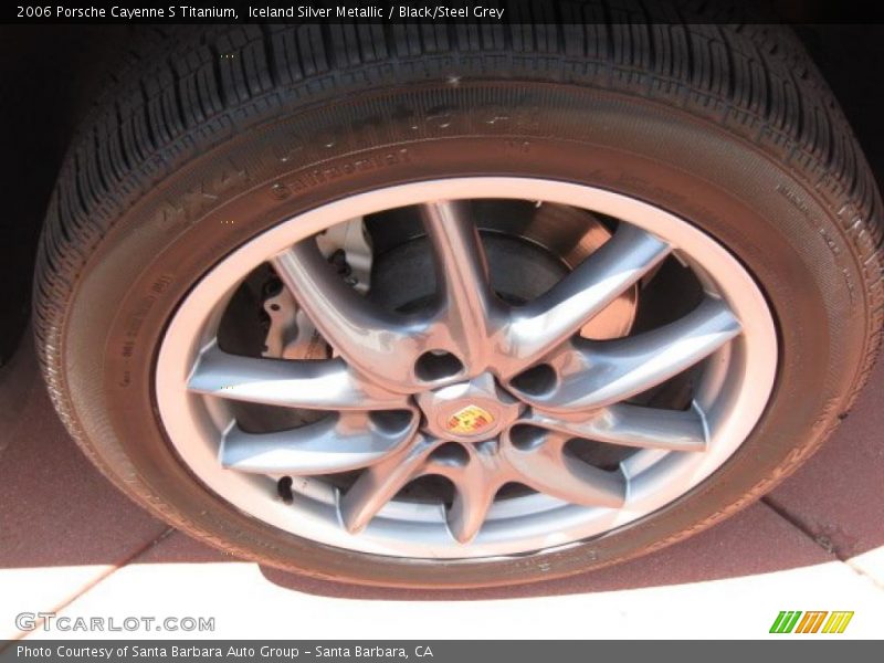 Iceland Silver Metallic / Black/Steel Grey 2006 Porsche Cayenne S Titanium