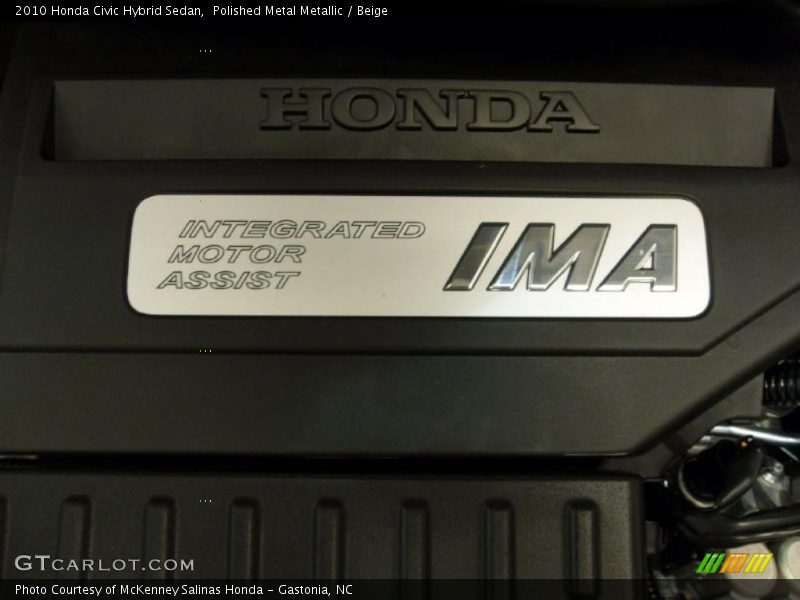  2010 Civic Hybrid Sedan Engine - 1.3 Liter SOHC 8V i-VTEC 4 Cylinder IMA Gasoline/Electric Hybrid