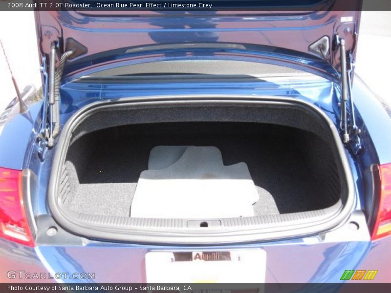 Ocean Blue Pearl Effect / Limestone Grey 2008 Audi TT 2.0T Roadster