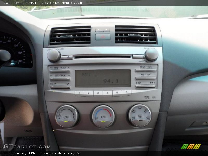 Classic Silver Metallic / Ash 2011 Toyota Camry LE
