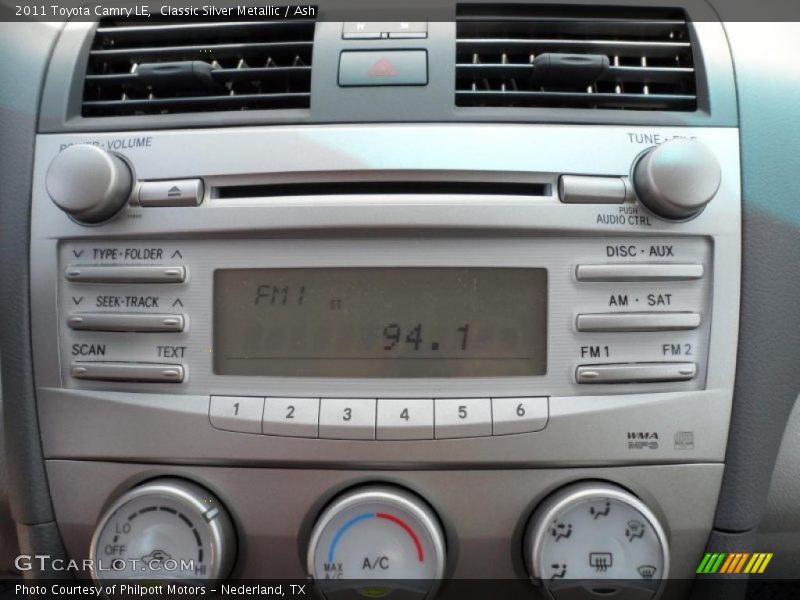 Classic Silver Metallic / Ash 2011 Toyota Camry LE