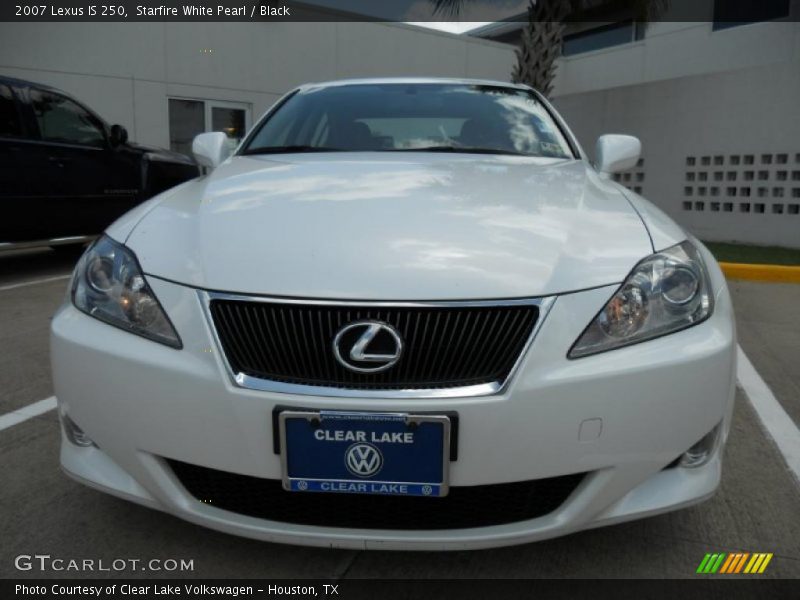 Starfire White Pearl / Black 2007 Lexus IS 250