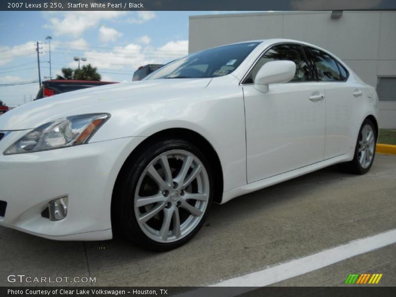 Starfire White Pearl / Black 2007 Lexus IS 250