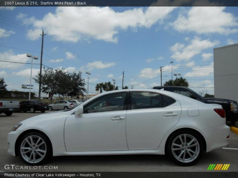 Starfire White Pearl / Black 2007 Lexus IS 250