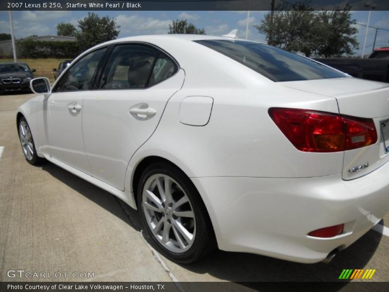 Starfire White Pearl / Black 2007 Lexus IS 250