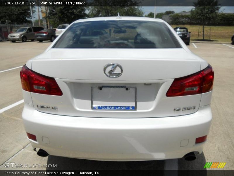 Starfire White Pearl / Black 2007 Lexus IS 250