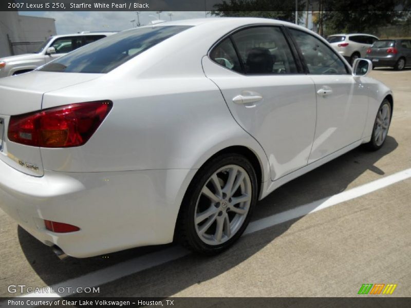 Starfire White Pearl / Black 2007 Lexus IS 250