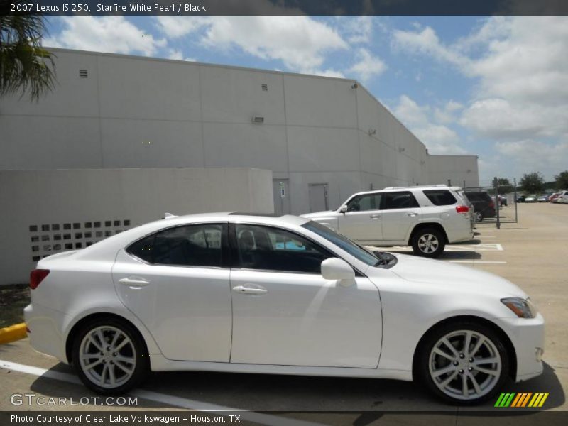 Starfire White Pearl / Black 2007 Lexus IS 250