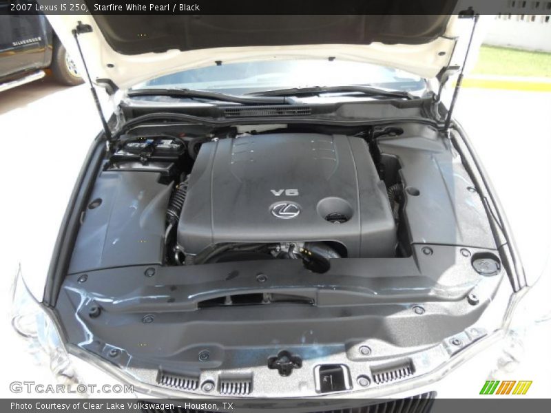 Starfire White Pearl / Black 2007 Lexus IS 250