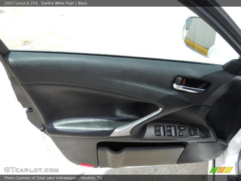 Starfire White Pearl / Black 2007 Lexus IS 250