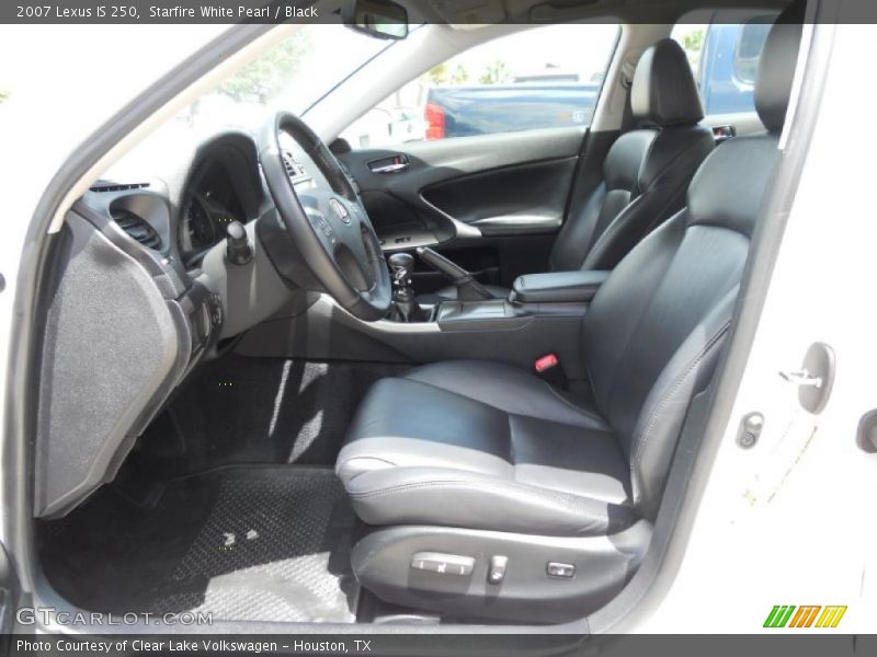 Starfire White Pearl / Black 2007 Lexus IS 250