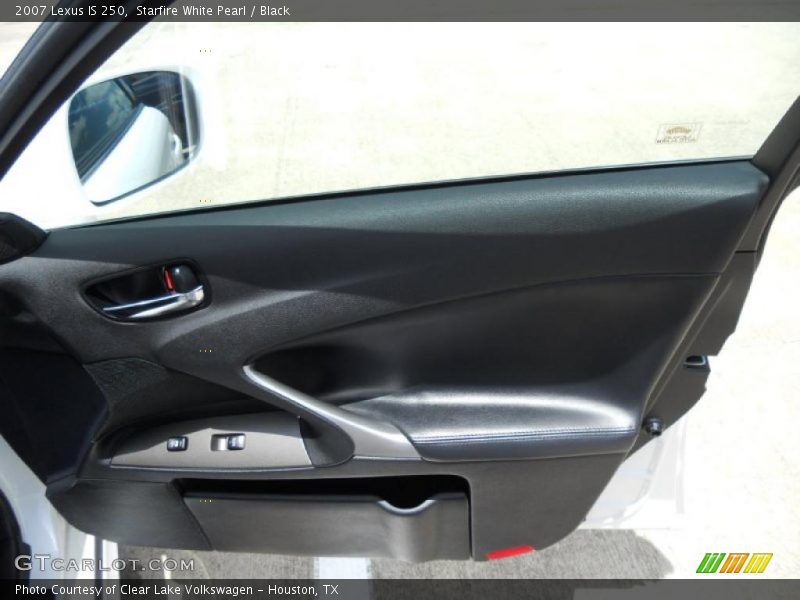 Starfire White Pearl / Black 2007 Lexus IS 250