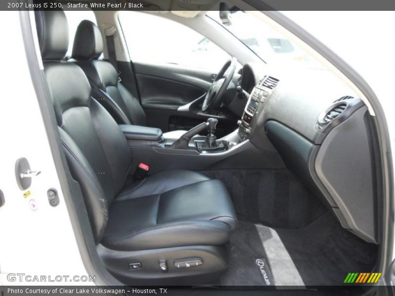 Starfire White Pearl / Black 2007 Lexus IS 250