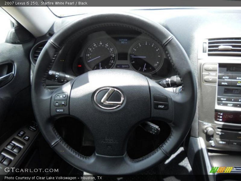 Starfire White Pearl / Black 2007 Lexus IS 250