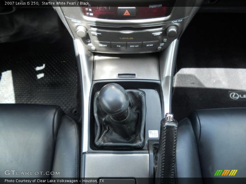 Starfire White Pearl / Black 2007 Lexus IS 250