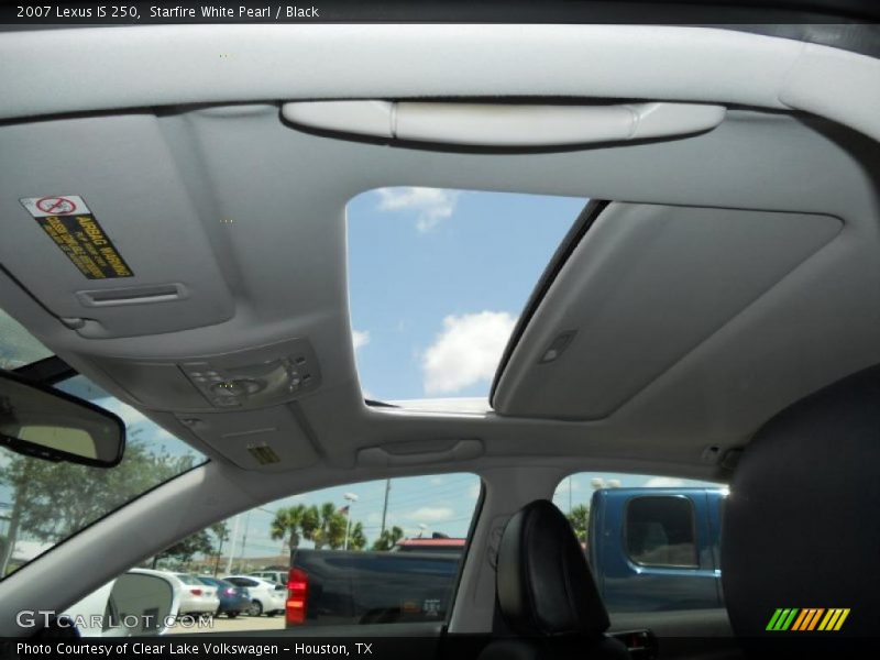 Starfire White Pearl / Black 2007 Lexus IS 250