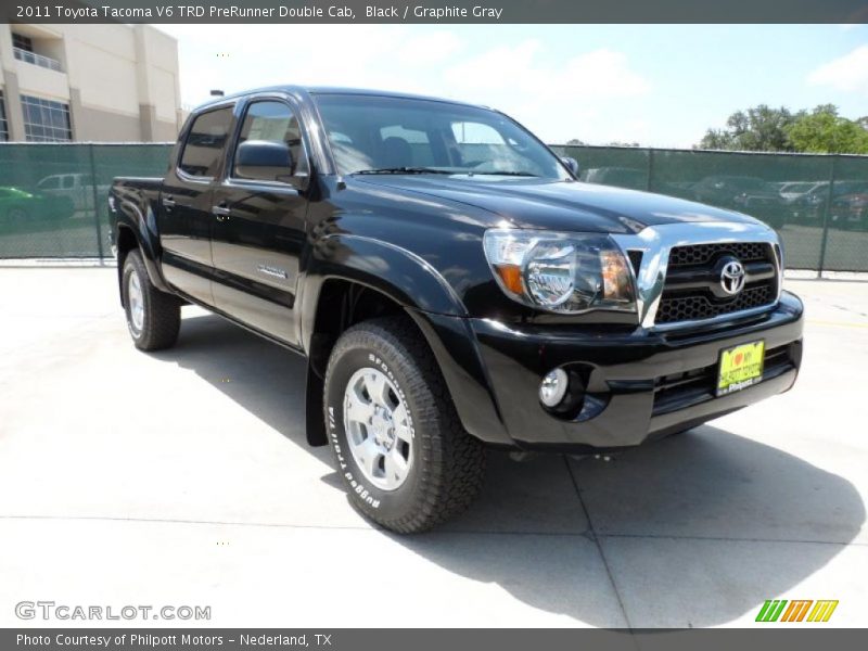 Black / Graphite Gray 2011 Toyota Tacoma V6 TRD PreRunner Double Cab
