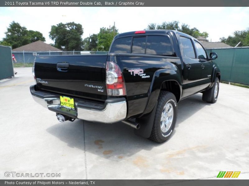 Black / Graphite Gray 2011 Toyota Tacoma V6 TRD PreRunner Double Cab