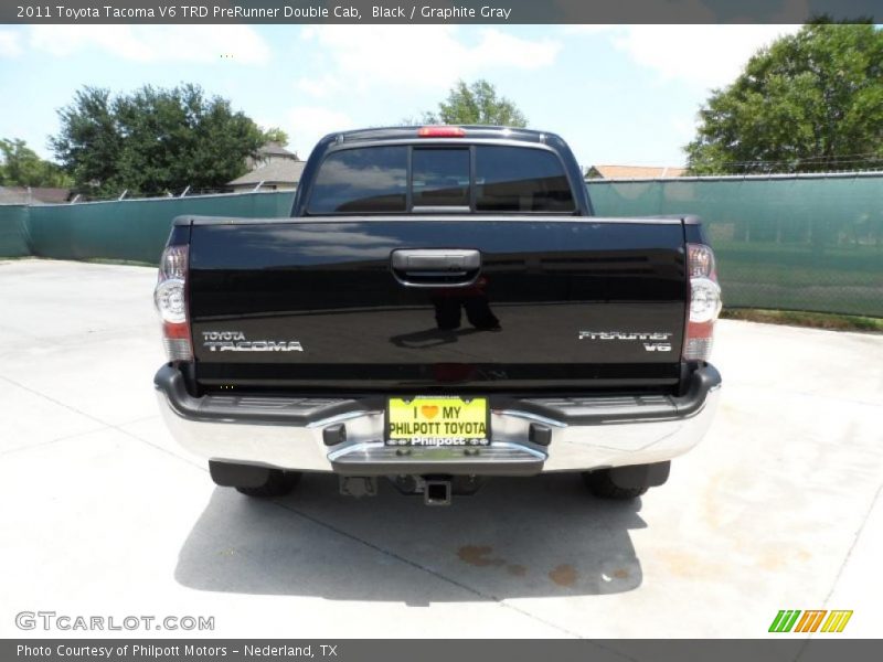Black / Graphite Gray 2011 Toyota Tacoma V6 TRD PreRunner Double Cab