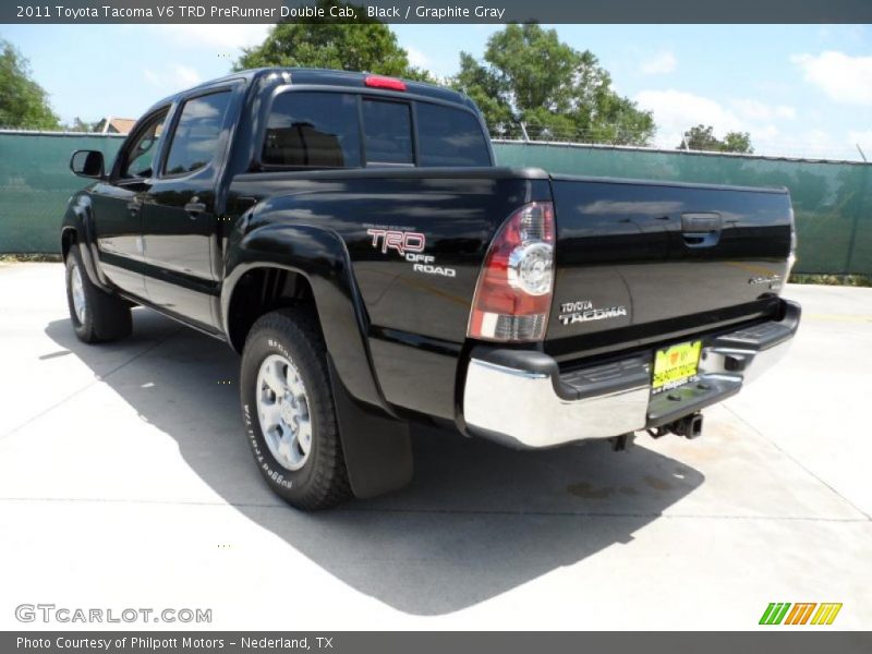 Black / Graphite Gray 2011 Toyota Tacoma V6 TRD PreRunner Double Cab