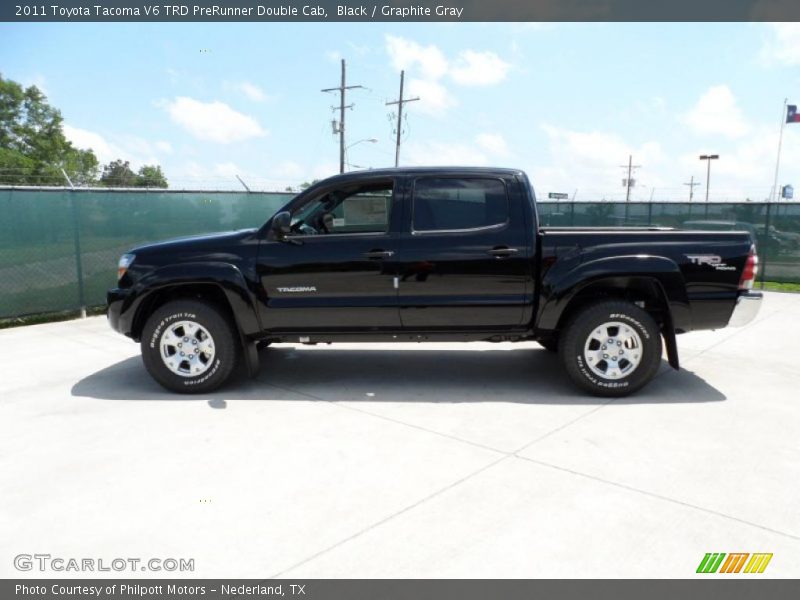 Black / Graphite Gray 2011 Toyota Tacoma V6 TRD PreRunner Double Cab