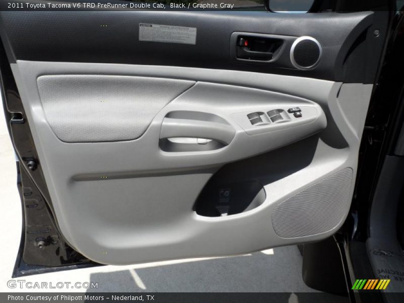 Black / Graphite Gray 2011 Toyota Tacoma V6 TRD PreRunner Double Cab