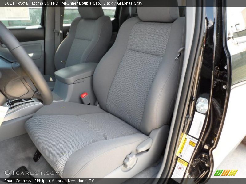 Black / Graphite Gray 2011 Toyota Tacoma V6 TRD PreRunner Double Cab