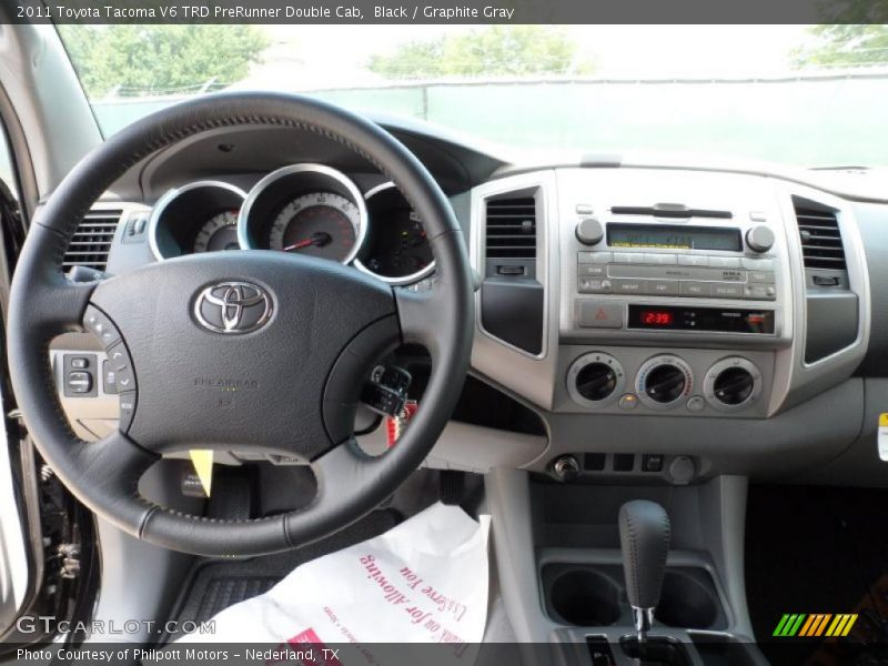 Black / Graphite Gray 2011 Toyota Tacoma V6 TRD PreRunner Double Cab