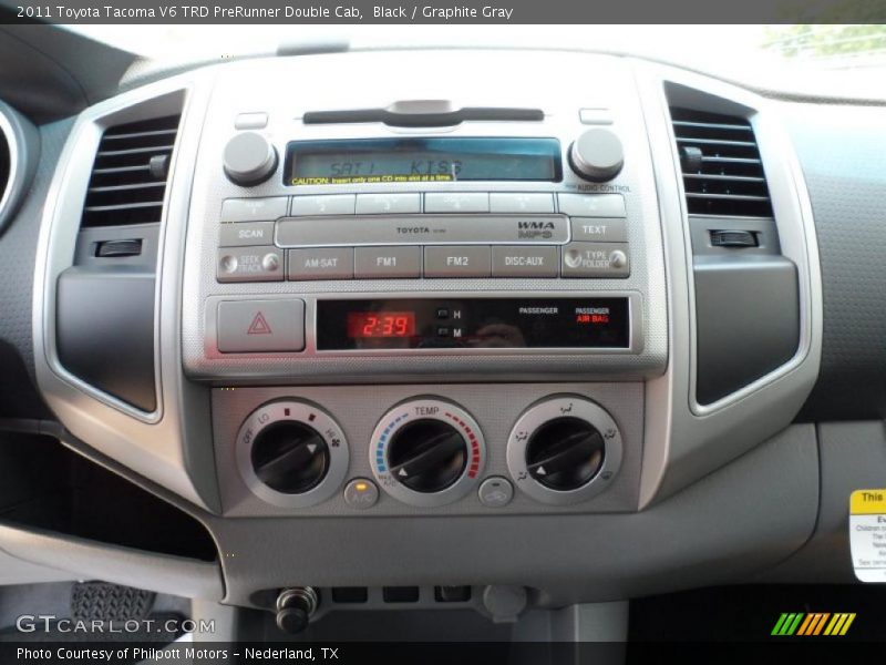 Black / Graphite Gray 2011 Toyota Tacoma V6 TRD PreRunner Double Cab