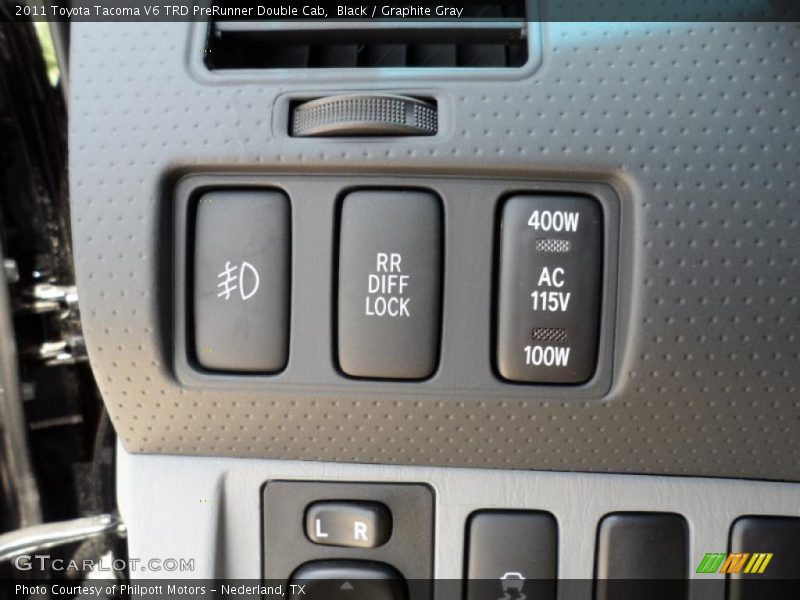 Black / Graphite Gray 2011 Toyota Tacoma V6 TRD PreRunner Double Cab