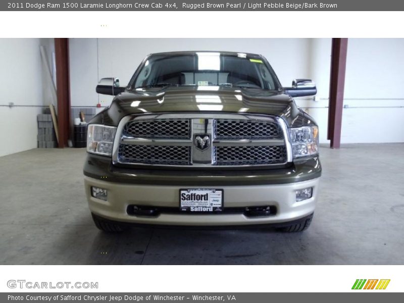 Rugged Brown Pearl / Light Pebble Beige/Bark Brown 2011 Dodge Ram 1500 Laramie Longhorn Crew Cab 4x4