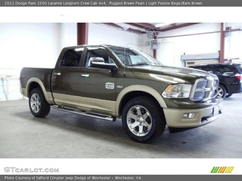 Rugged Brown Pearl / Light Pebble Beige/Bark Brown 2011 Dodge Ram 1500 Laramie Longhorn Crew Cab 4x4